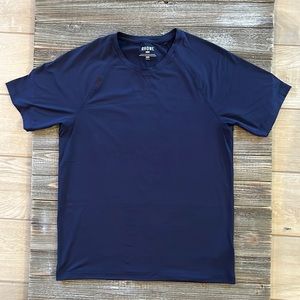 Rhône, Mens Reign Short Sleeve, Navy, M